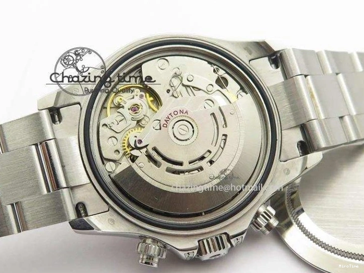 MIROTIME 0122 Minimalist Pilot Chrono 3777 43mm ZF 1:1 Best Edition Black Dial On SS Bracelet A 7364